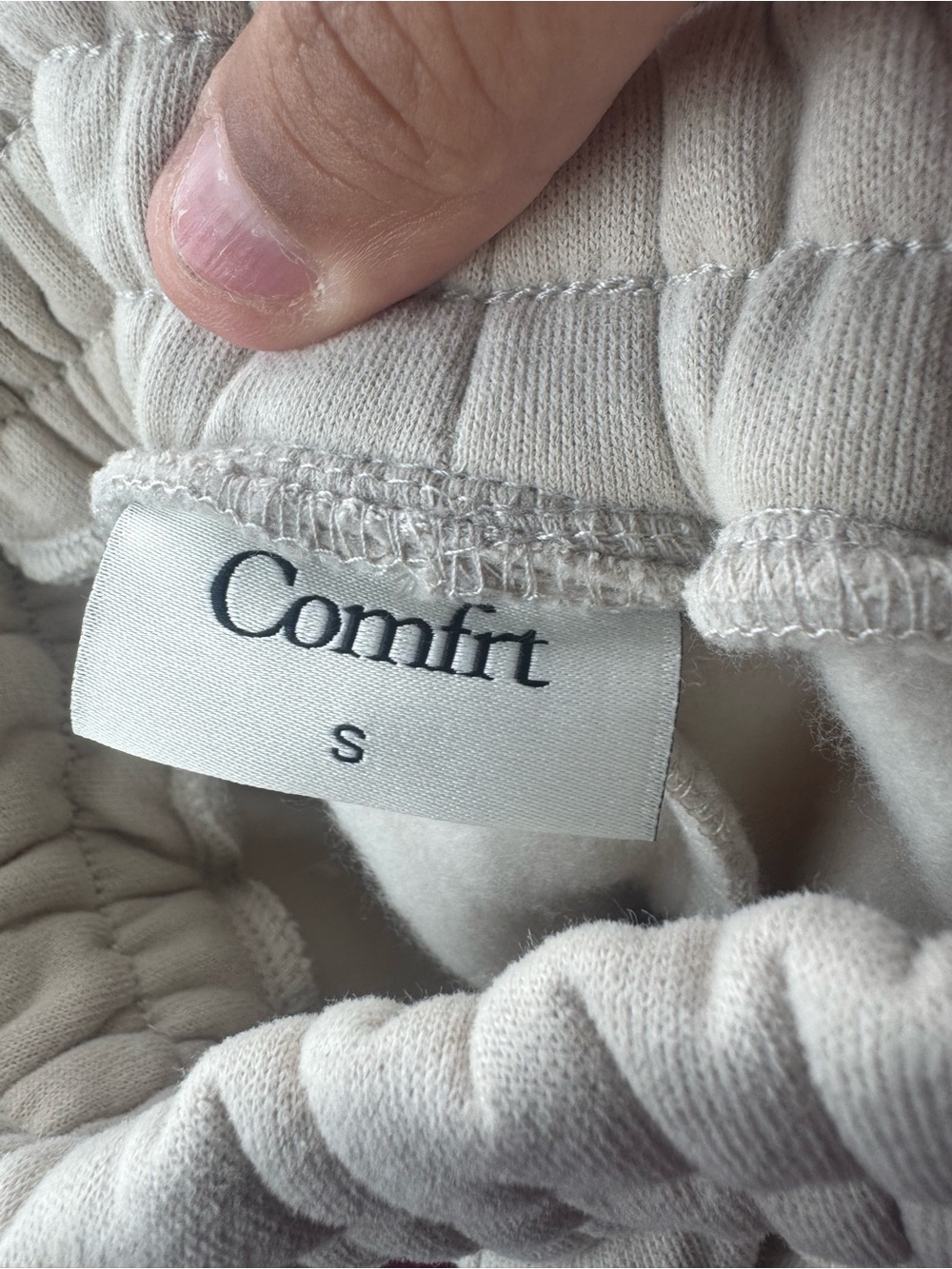 Comfrt Love Bundle- Cream (cotton) Hoodie and sweatpants - Picture 7 of 8